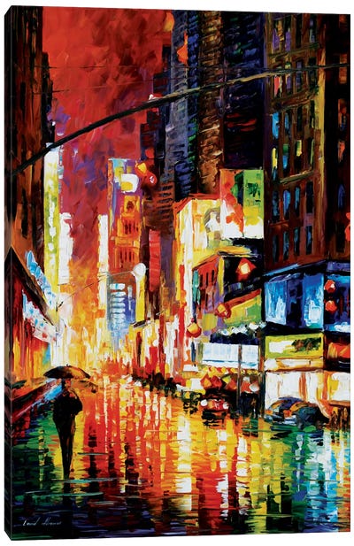 Times Square Canvas Art Print - Intense Impressionism