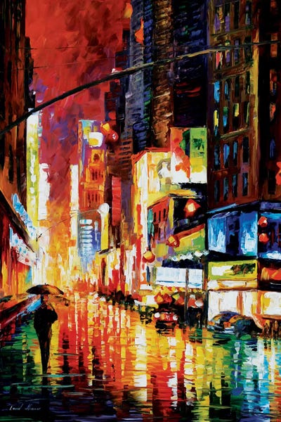 Intense Impressionism: Times Square by Leonid Afremov
