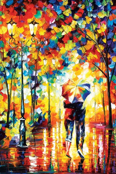 Romantic Bedroom (Couples): Under One Umbrella by Leonid Afremov