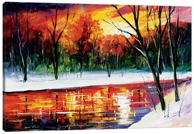 Winter Spirit Canvas Art Print - River, Creek & Stream Art