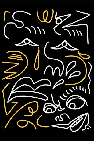 The Cut Outs Collection: Line Art Portraits And Faces by Little Dean