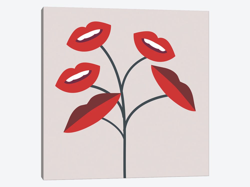 Lips Plant by Little Dean 1-piece Art Print