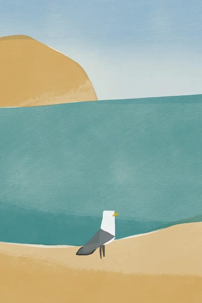 Asian Artists: Lone Seagull by Little Dean