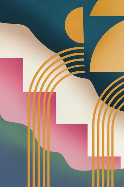 Mid Century Liquify by Little Dean art print