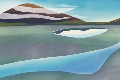 Mirror Lake by Little Dean art print