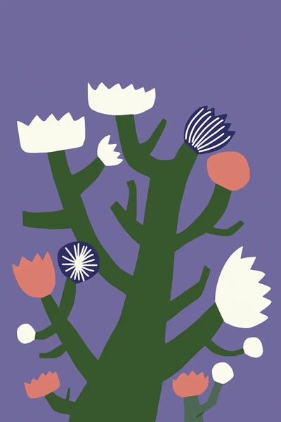 Mixed Blossom by Little Dean art print