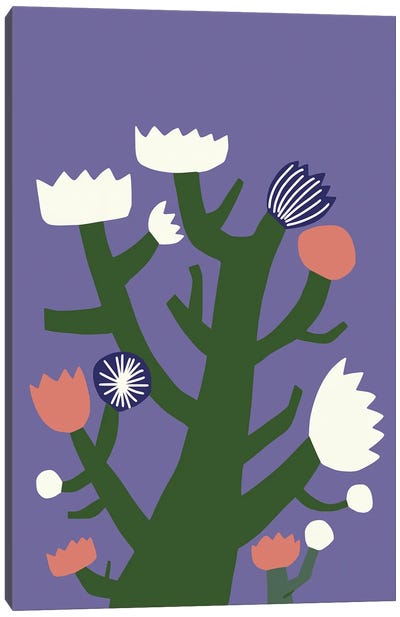 Mixed Blossom Canvas Art Print - The Cut Outs Collection