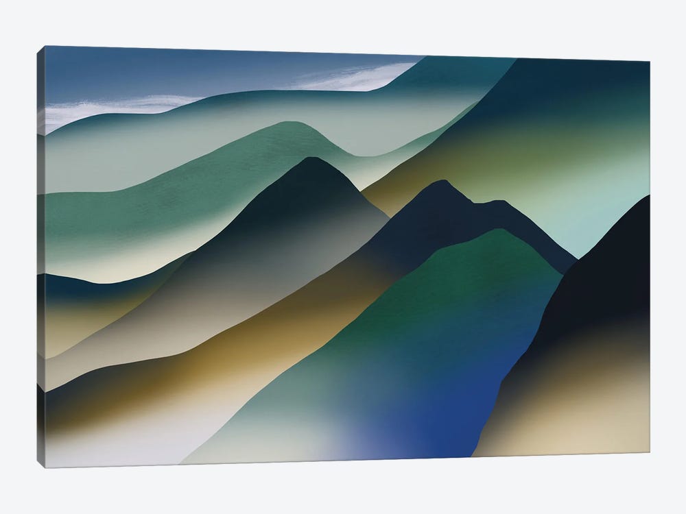 Mountain Range by Little Dean 1-piece Art Print