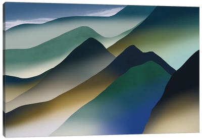 Mountain Range Canvas Art Print - Little Dean