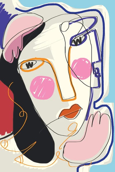 All Things Picasso: Muse Line Art Portrait by Little Dean