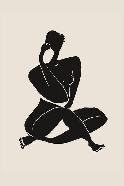 All Things Matisse: Nude Sitting Pose In Black by Little Dean