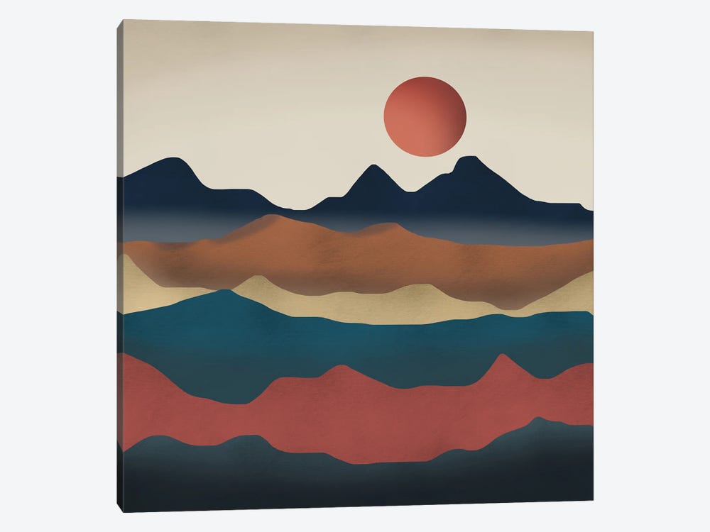 Planet Red by Little Dean 1-piece Canvas Wall Art