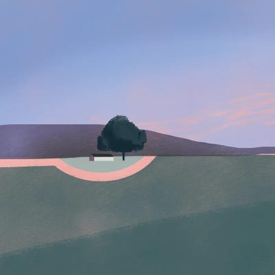 Quiet Barn by Little Dean art print