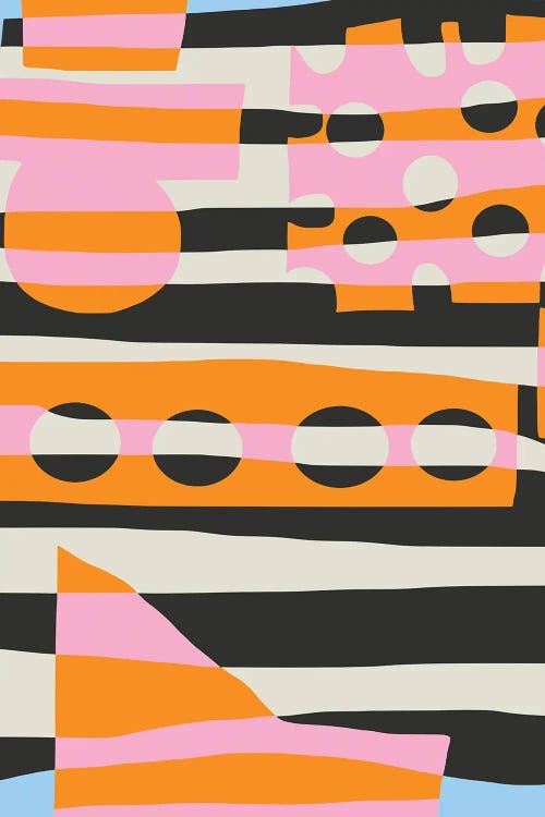 Abstract Stripe Minimal Collage VI