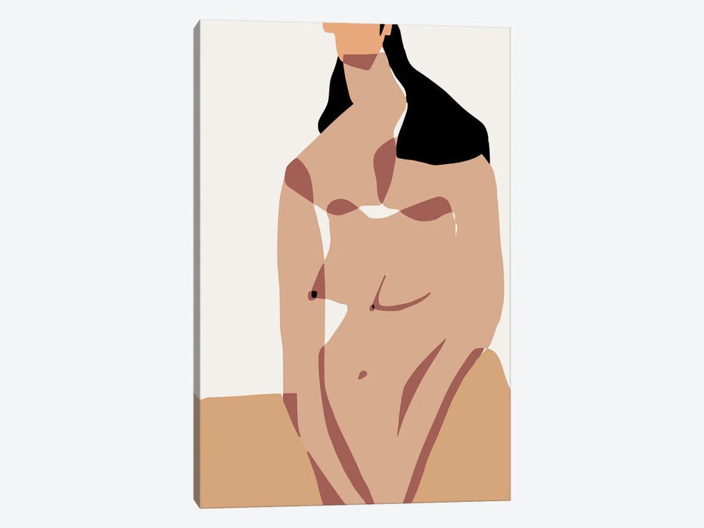 Sauna Nude by Little Dean 1-piece Canvas Art
