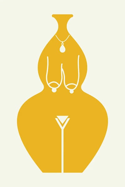 The Cut Outs Collection: Shape Of You Nude In Yellow by Little Dean