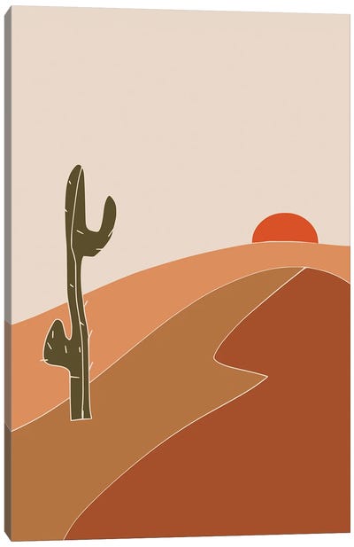 Southwest Sunset Canvas Art Print - Little Dean
