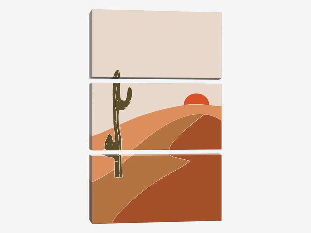 Southwest Sunset by Little Dean 3-piece Art Print
