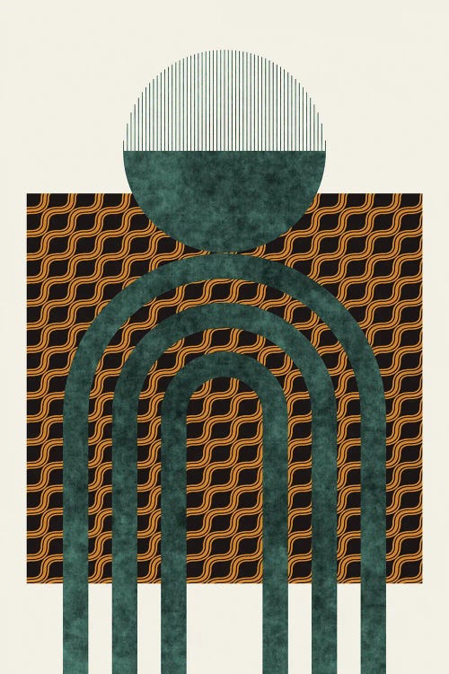 Textured Mid Century Composition V