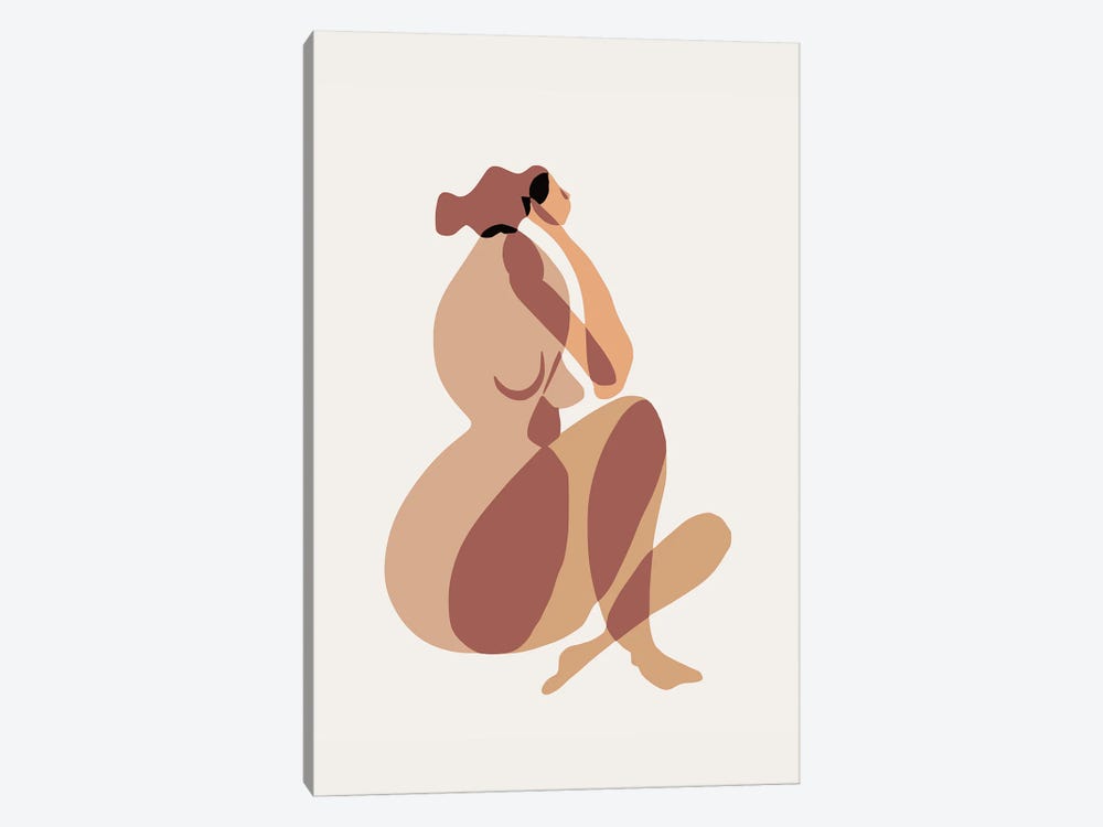 The Thinking Nude by Little Dean 1-piece Canvas Art Print