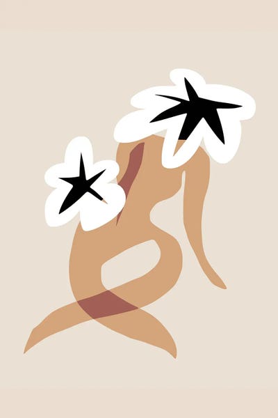 The Cut Outs Collection: Twin White Floral by Little Dean