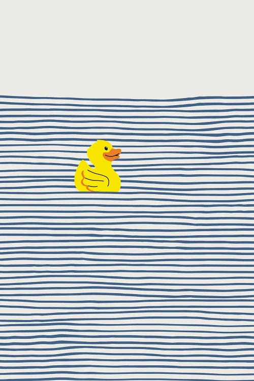 Yellow Rubber Duck by Little Dean wall art