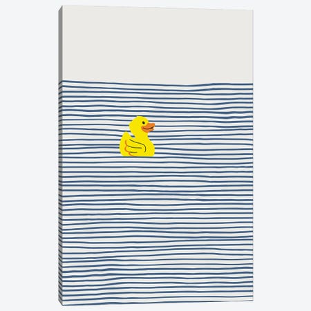 Yellow Rubber Duck Canvas Print #LED203} by Little Dean Canvas Print