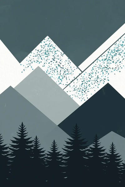 Little Dean: Nordic Landscape Mountain Range by Little Dean