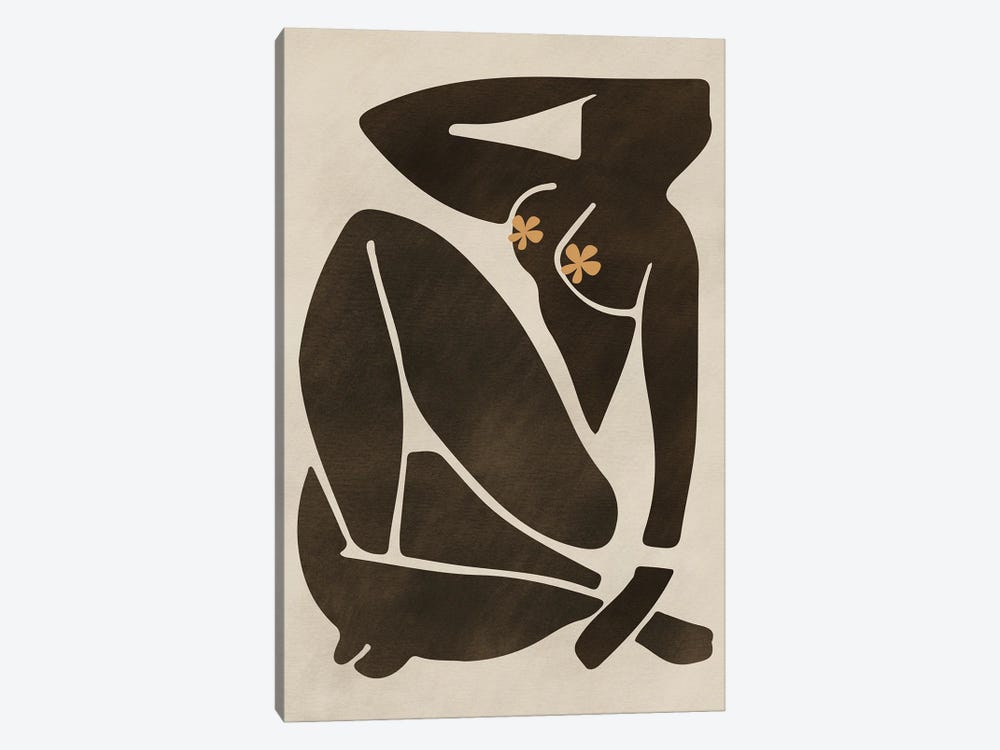 After Matisse Coral Nude Beach by Little Dean 1-piece Art Print
