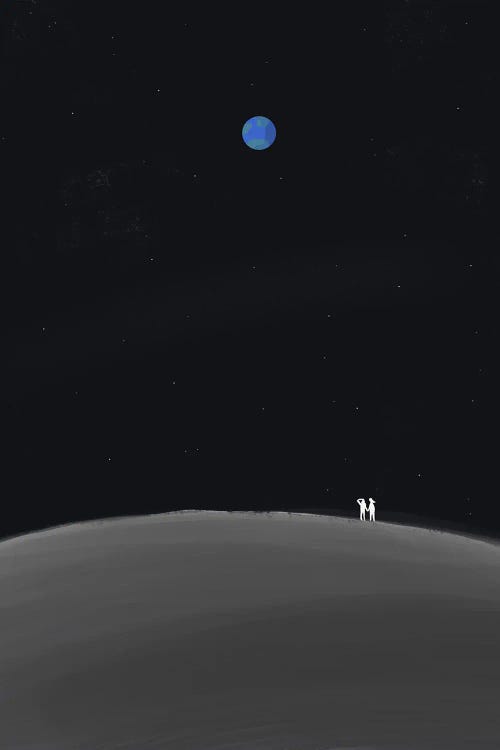 Love You To The Moon by Little Dean wall art