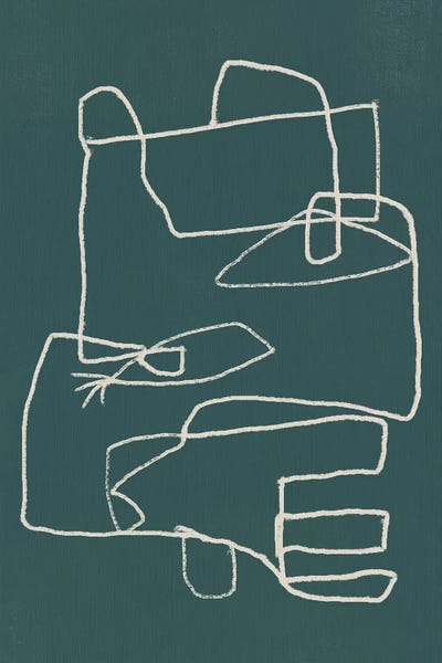 Little Dean: Line Art Abstract Portrait by Little Dean