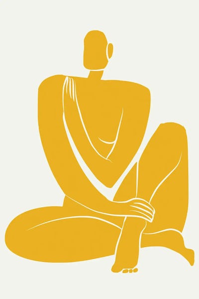 The Cut Outs Collection: Afternoon Nude In Yellow by Little Dean