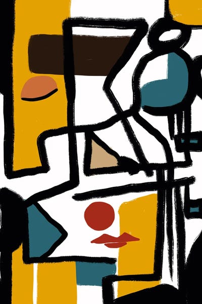 Abstract Fractured Portrait