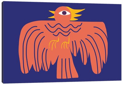 Ancient Phoenix Symbol Canvas Art Print