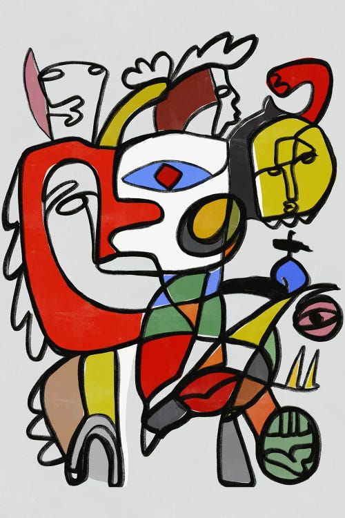 Multiface by Little Dean wall art