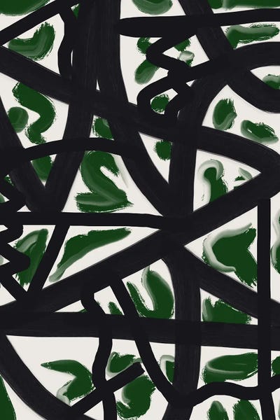 Bold Brush In Green Flame