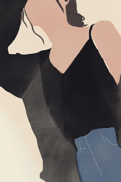 Black Over Light by Little Dean art print