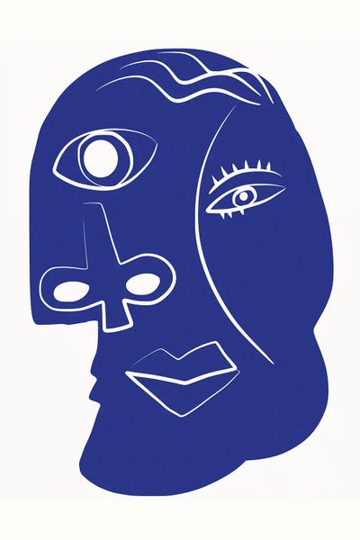 International Klein Blue: Blue Mood Portrait by Little Dean