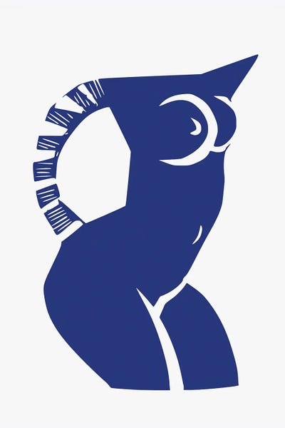 International Klein Blue: Blue Nude Cut Out by Little Dean