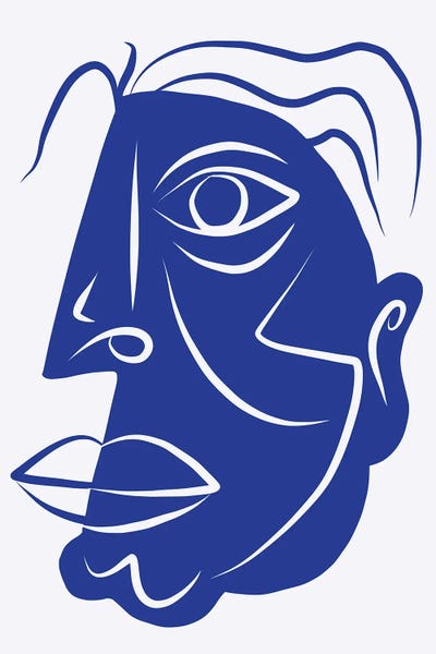 International Klein Blue: Blue Portrait by Little Dean