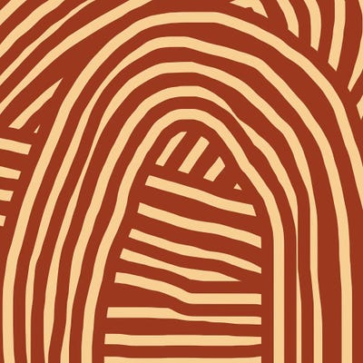 Brown Stripe by Little Dean art print