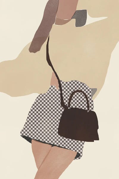 Checked Pose by Little Dean art print