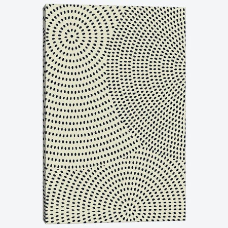 Circles Of Dots Canvas Print #LED54} by Little Dean Canvas Artwork