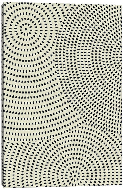 Circles Of Dots Canvas Art Print - Little Dean