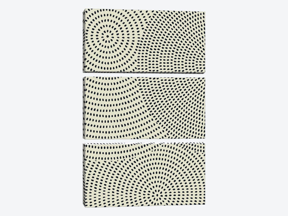 Circles Of Dots by Little Dean 3-piece Canvas Art