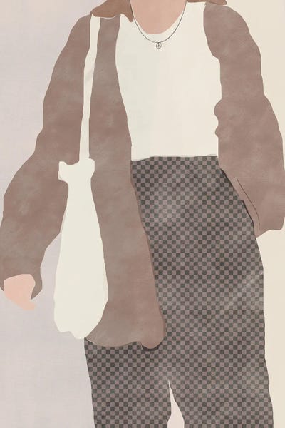 Comfy Checker by Little Dean art print