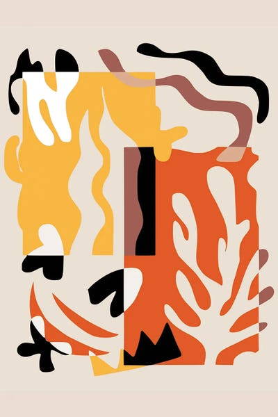 The Cut Outs Collection: Coral Abstract by Little Dean