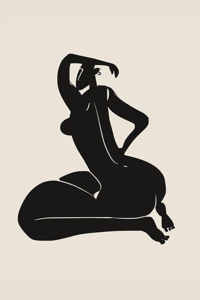 All Things Picasso: Curvy Nude In Black by Little Dean