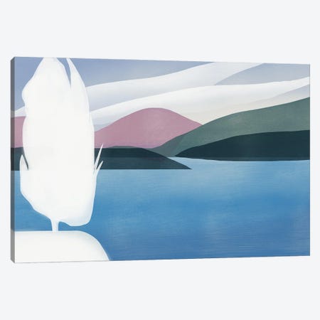 Edge Of The Lake Canvas Print #LED63} by Little Dean Canvas Wall Art