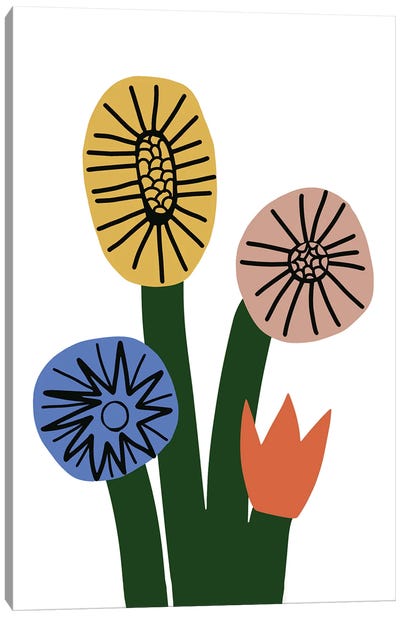 Four Season Bloom Canvas Art Print - The Cut Outs Collection